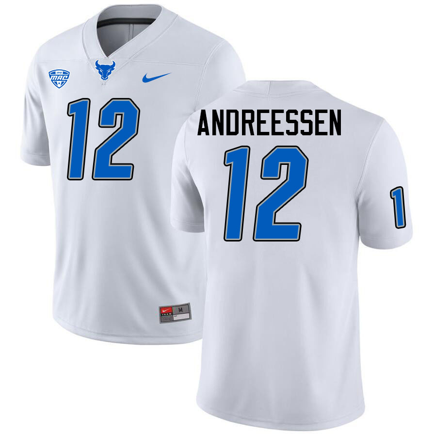 Joe Andreessen UB Bulls Jersey,University Of Buffalo Bulls #12 Joe Andreessen Jersey Youth-White